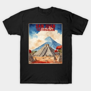 San Juan Teotihuacan Estado de Mexico Vintage Tourism Travel T-Shirt